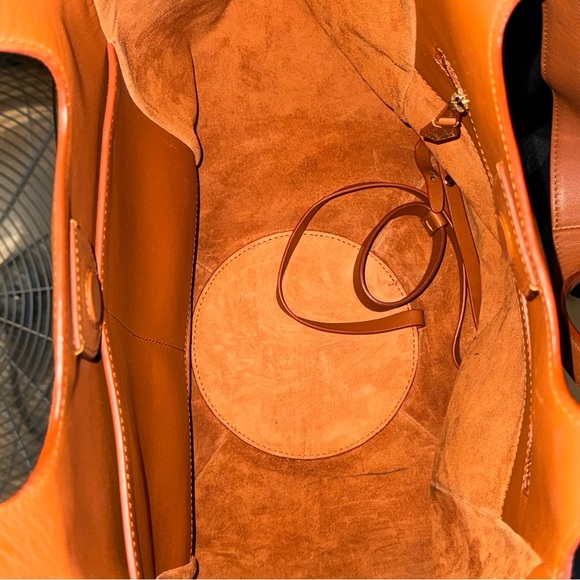 Giorgio Armani leather tote bag brown - Picture 4 of 7